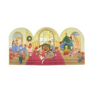 Hallmark Christmas Card Greeting Advent Calendar of Daily Prayers Window